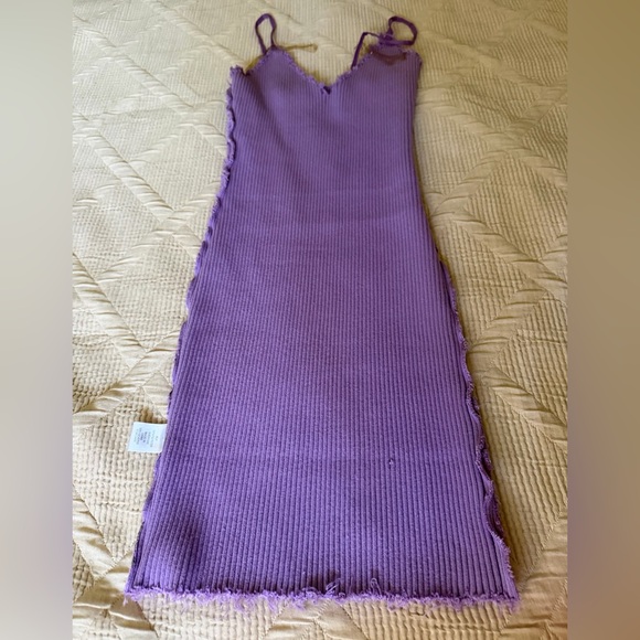 Better Be Lavender Ribbed Midi Dress - Picture 10 of 10